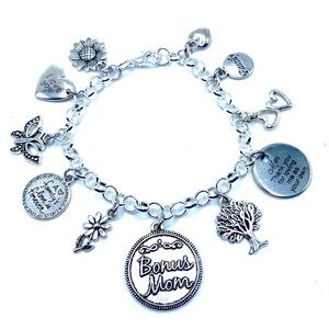 Bonus Mom Charm Bracelet Stepmother